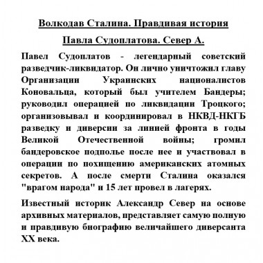 Волкодав Сталина. Правдивая история Павла Судоплатова. Север А.