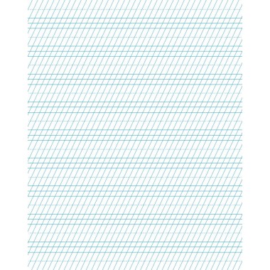 Тетрадь для чистописания. Линовка № 1