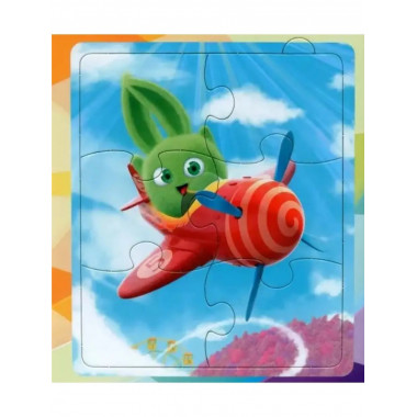 Солнечные Зайчики. Новые приключения. Книжка с пазлами.