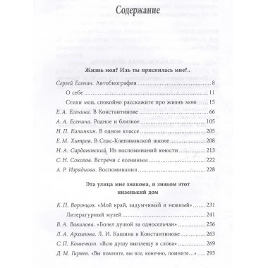 Есенин в Константинове. Маршкова Т.И.
