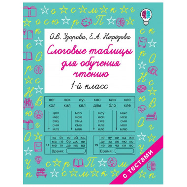 Слоговые таблицы для обучения чтению.