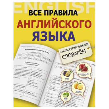 Все правила английского языка с иллюстрированным словарем.