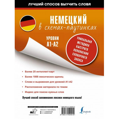 Немецкий в схемах-паутинках. Уровни A1-A2.