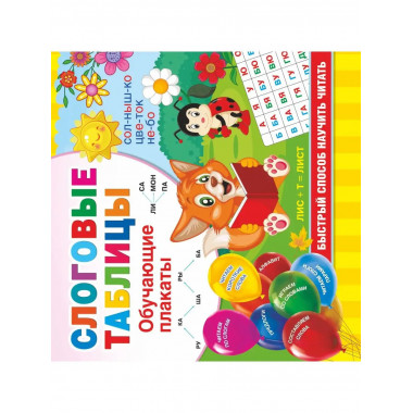 Слоговые таблицы. Быстрый способ научить читать.