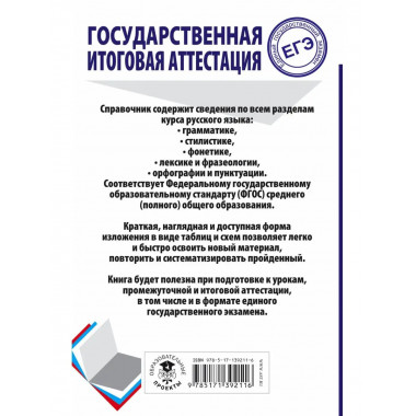 ЕГЭ. Русский язык. Весь школьный курс в таблицах и схемах дл