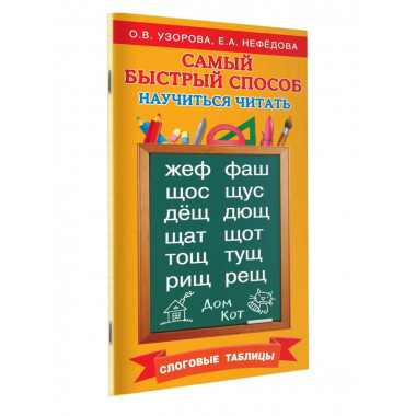 Самый быстрый способ научиться читать. Слоговые таблицы.