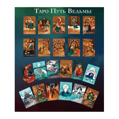 Таро Путь ведьмы. Карты для гадания, защиты и самопознания.