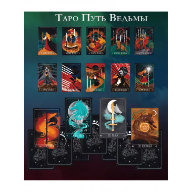 Таро Путь ведьмы. Карты для гадания, защиты и самопознания.