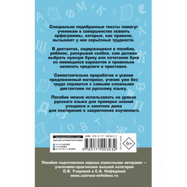 Подготовка к диктантам по русскому языку. 4 класс.