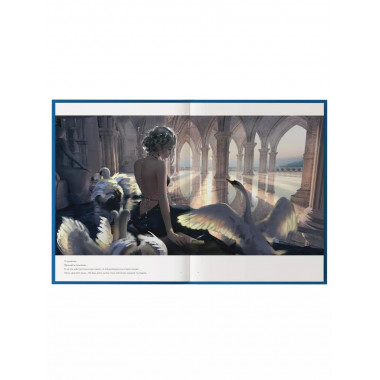 Призрачный Клинок. GhostBlade. Иллюстрации WLOP. Темная сине