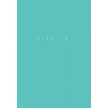 Mint Note. Стильный блокнот с мятными страницами (А5, обло