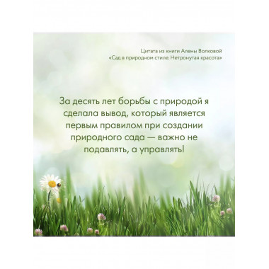 Сад в природном стиле. Нетронутая красота.