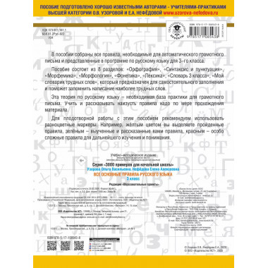 Все основные правила русского языка. 3 класс.