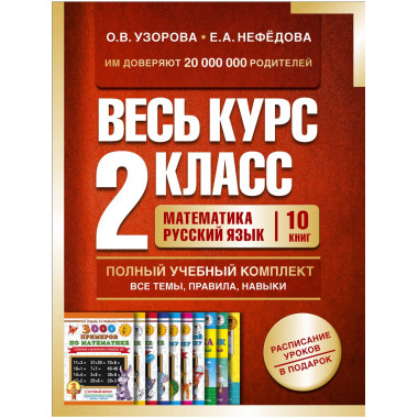 Весь курс 2 класса. Полный учебный комплект из 10 книг.