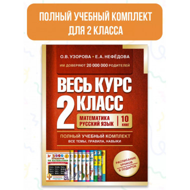 Весь курс 2 класса. Полный учебный комплект из 10 книг.
