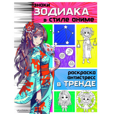 Знаки зодиака в стиле аниме.