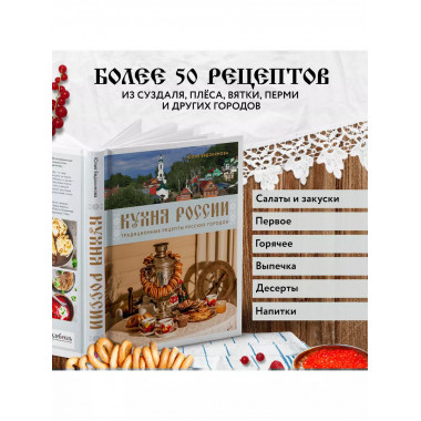 Кухня России. Традиционные рецепты русских городов.