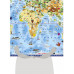 Карта мира для детей с наклейками.