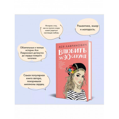 Книга Влюбить за 90 секунд + флаер.