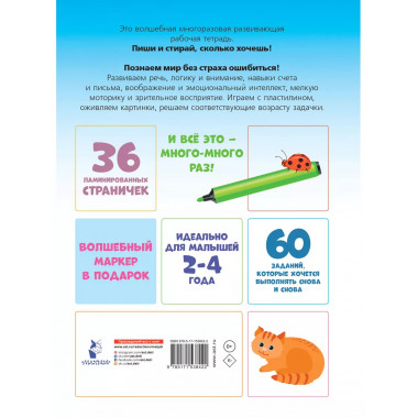 Пиши-стирай 2-4 года.