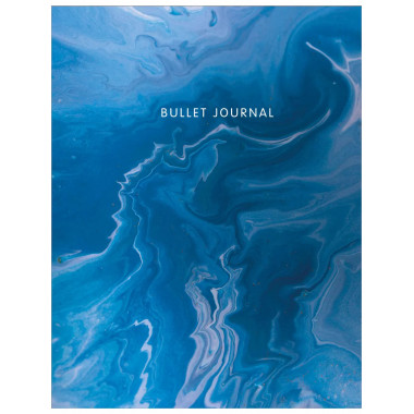 Блокнот в точку: Bullet Journal (мрамор, 144 c., пружина).