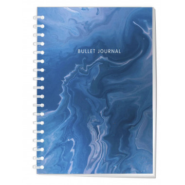 Блокнот в точку: Bullet Journal (мрамор, 144 c., пружина).