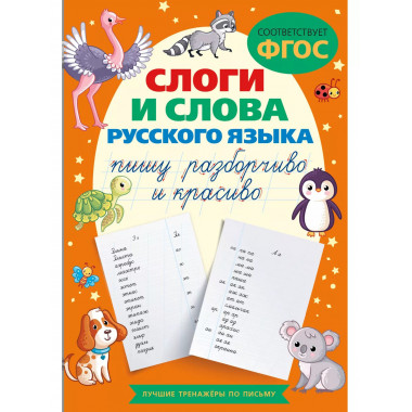 Слоги и слова русского языка. Пишу разборчиво и красиво.