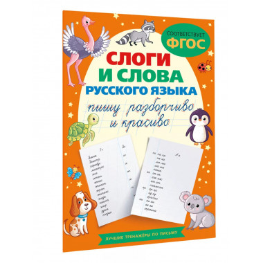 Слоги и слова русского языка. Пишу разборчиво и красиво.