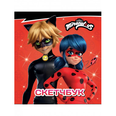 Леди Баг и Супер-Кот. Скетчбук (красный).