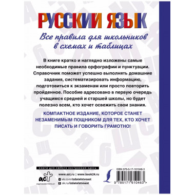 Русский язык. Все правила для школьников в схемах и таблицах