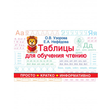 Таблицы для обучения чтению.