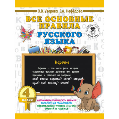 Все основные правила русского языка. 4 класс.