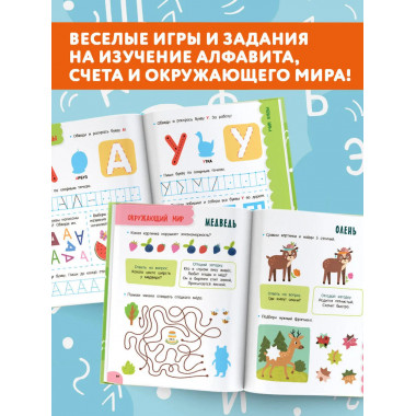 Годовой курс занятий для детей от 4 до 5 лет. 64 наклейки.