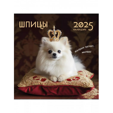 Шпицы. Календарь настенный на 2025 год (300х300).