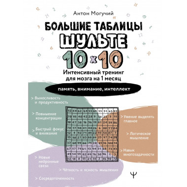 Большие таблицы Шульте 10х10.