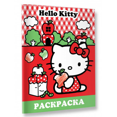 Hello Kitty. Раскраска.