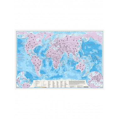 Мир. Скретч-карта А1.