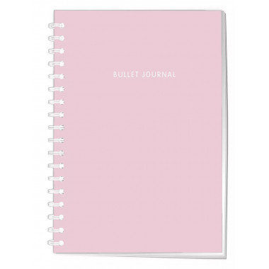 Блокнот в точку: Bullet Journal (пудровый, 144 c., пружина).