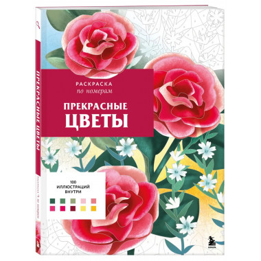 Прекрасные цветы. Раскраска по номерам.