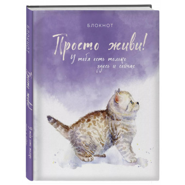 Блокнот. Просто живи! У тебя есть только здесь и сейчас.