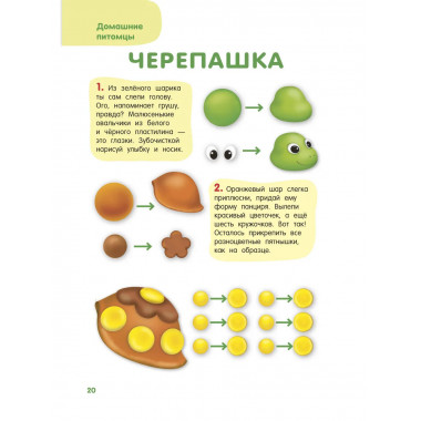 Лепим из пластилина. Шаг за шагом: смотри и повторяй.