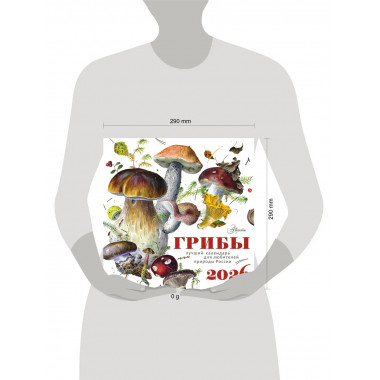 Календарь Грибы 2026 год.