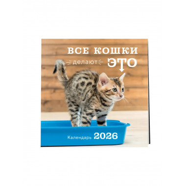 Все кошки делают это. Календарь настенный на 2026 год