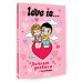 Love is... Личный дневник с наклейками.