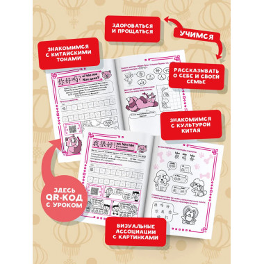 Учу китайский язык. Мои первые иероглифы.