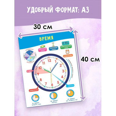 11 больших настенных плакатов для дошколят.