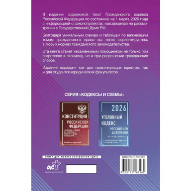 Гражданский кодекс РФ на 1 марта 2026 г.