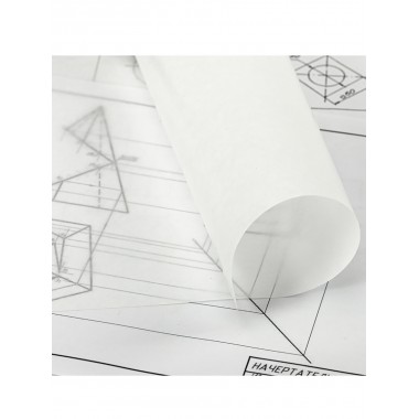 Калька для чертежных и дизайнерских работ А4 (210х297мм), КДР/А4