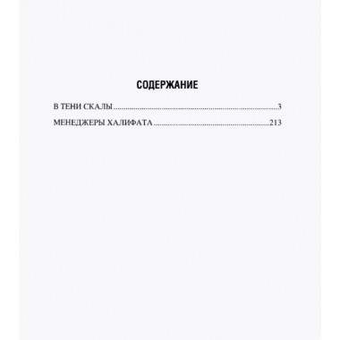 В тени скалы. Менеджеры халифата. Дегтярева И.